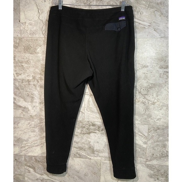 Patagonia Women's Snap T Fleece Jogger Pants Black Pull On Sz XL - Picture 2 of 13